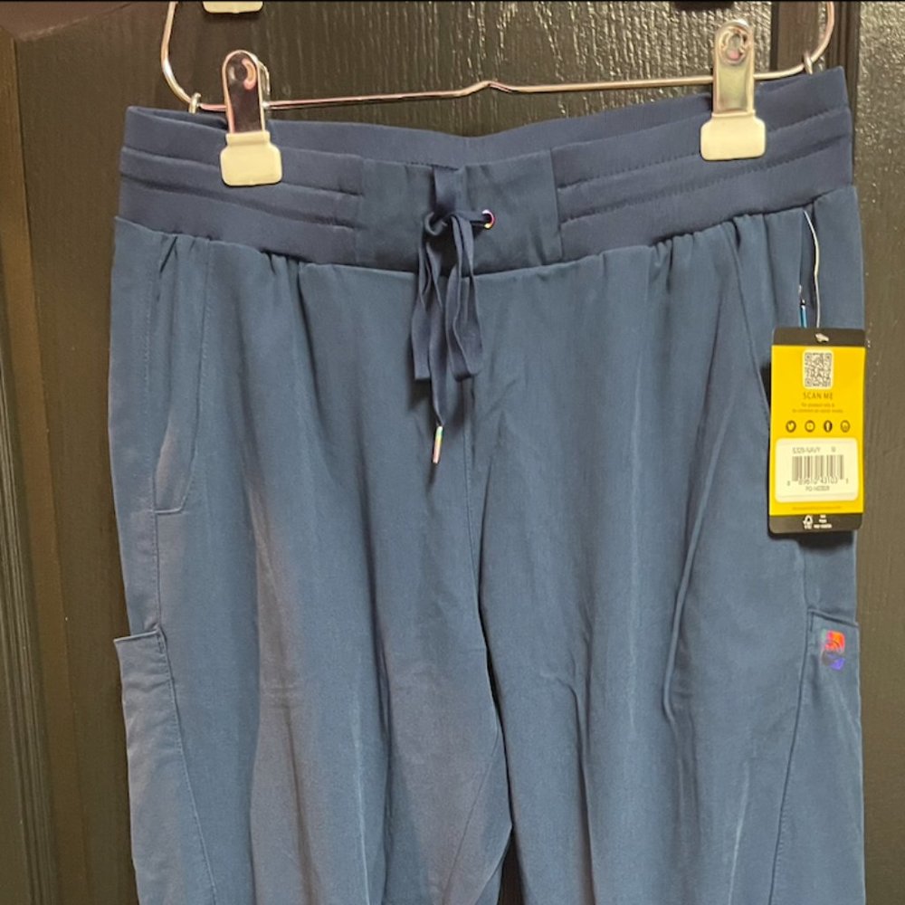 WonderWink Women's Cargo Jogger Pant Navy - Medium